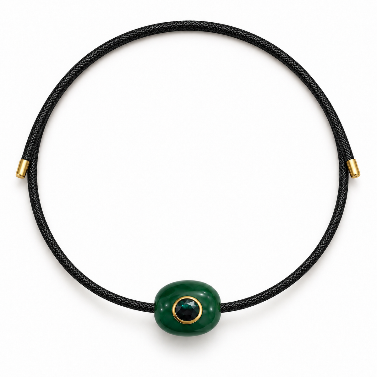 Black Solara Magnetic Cord Necklace