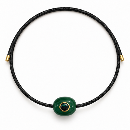 Black Solara Magnetic Cord Necklace