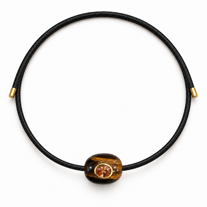 Black Solara Magnetic Cord Necklace