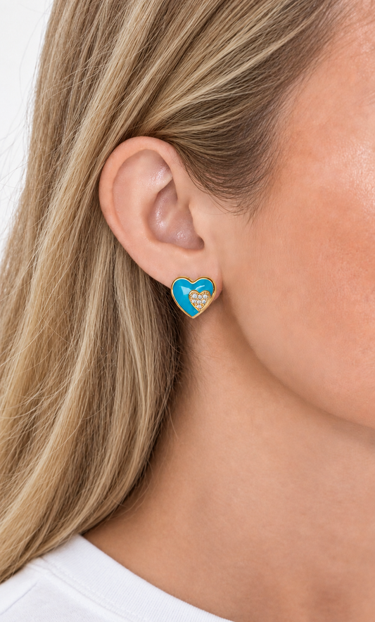 Amalfi Heart Earrings