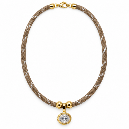 Oval Cord Necklace