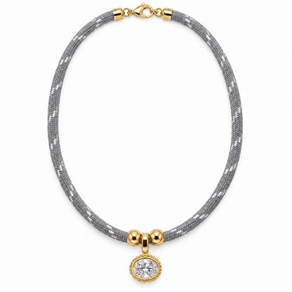 Oval Cord Necklace