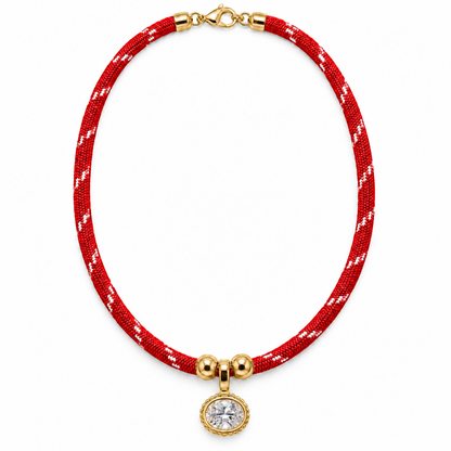 Oval Cord Necklace