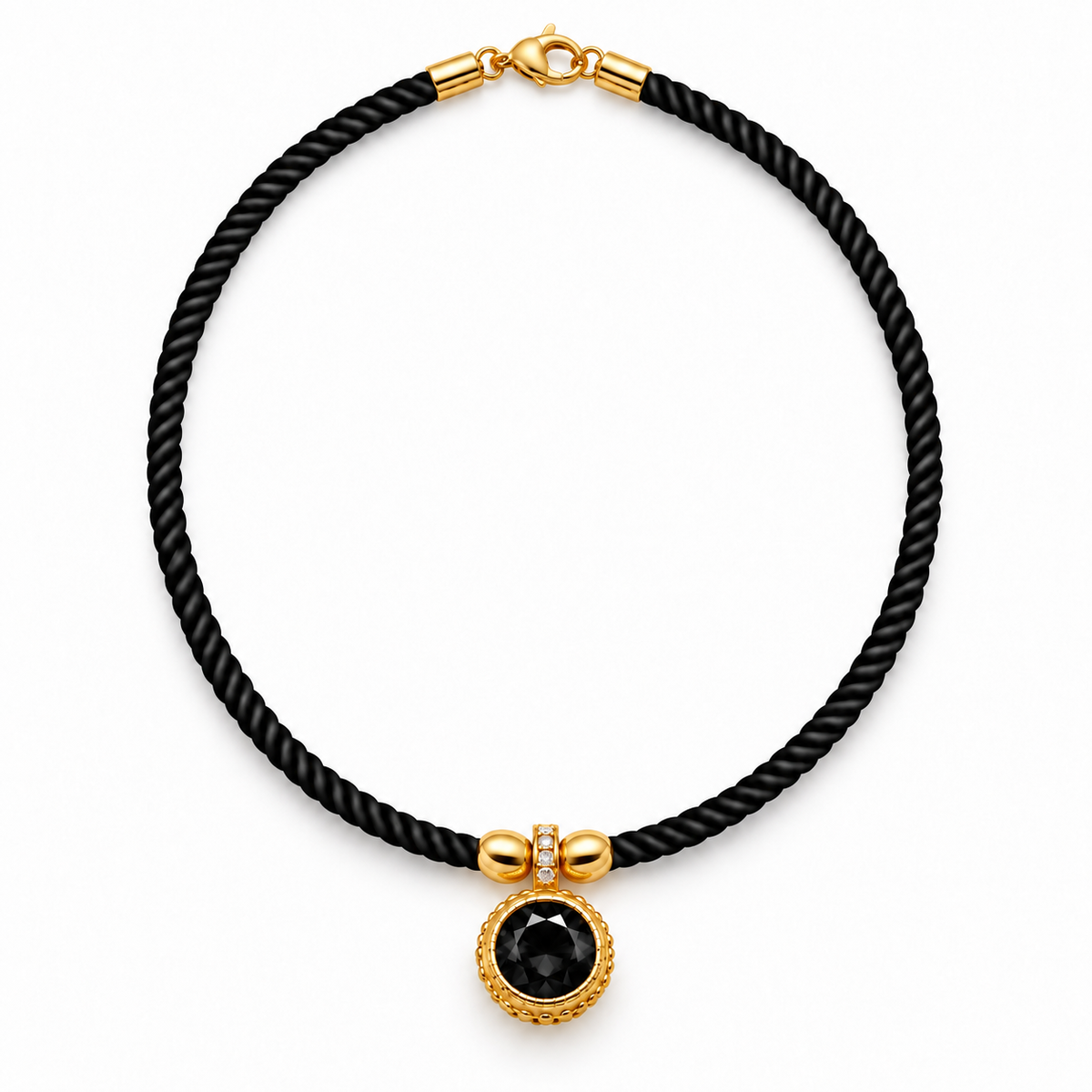 Gemstone Cord Necklace