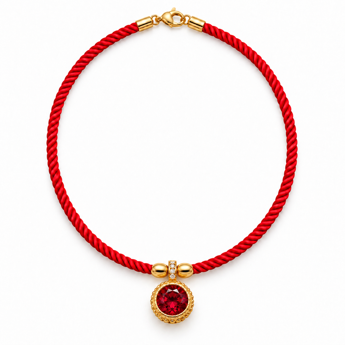 Gemstone Cord Necklace