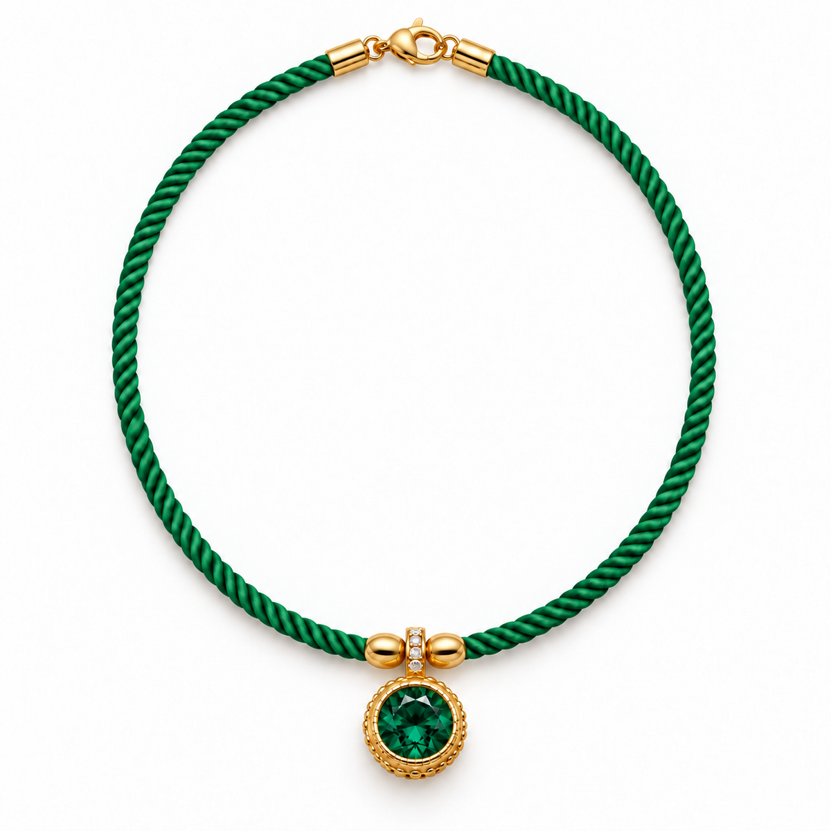 Gemstone Cord Necklace