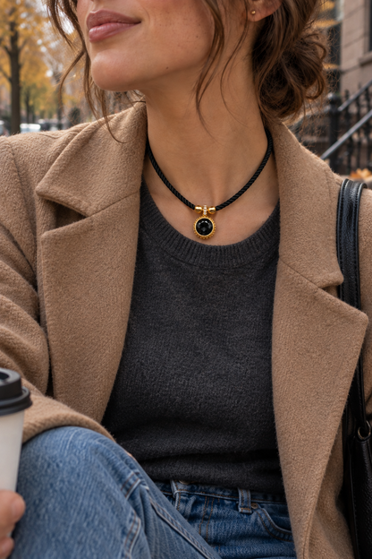Gemstone Cord Necklace