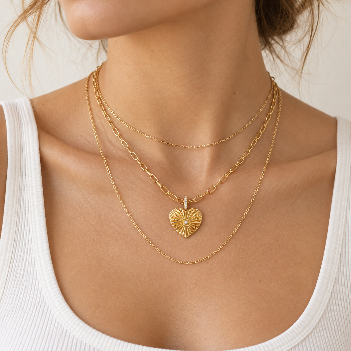 The Soleil Heart Pendant
