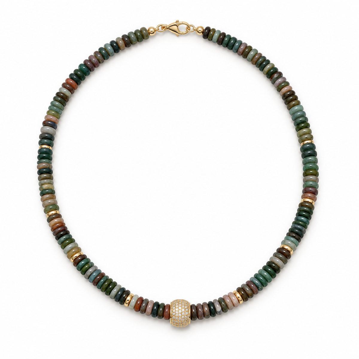 Moss Harbor Beaded Necklace