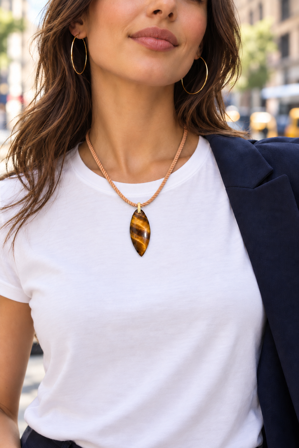 Tiger’s Eye Cord Necklace