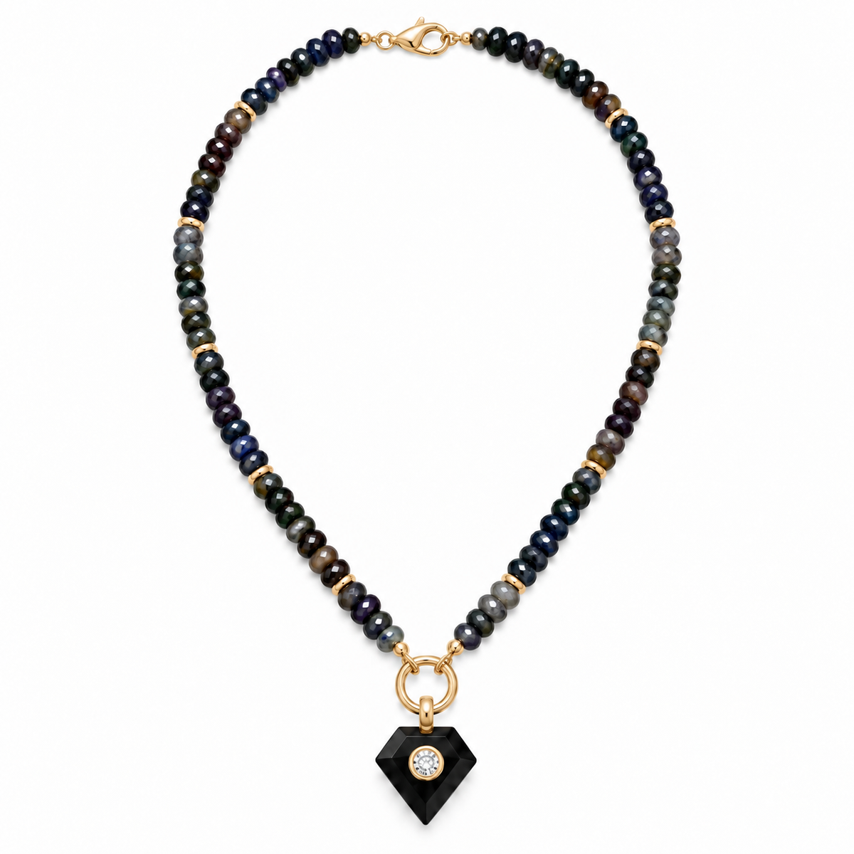 Noelle Stone Charm Necklace
