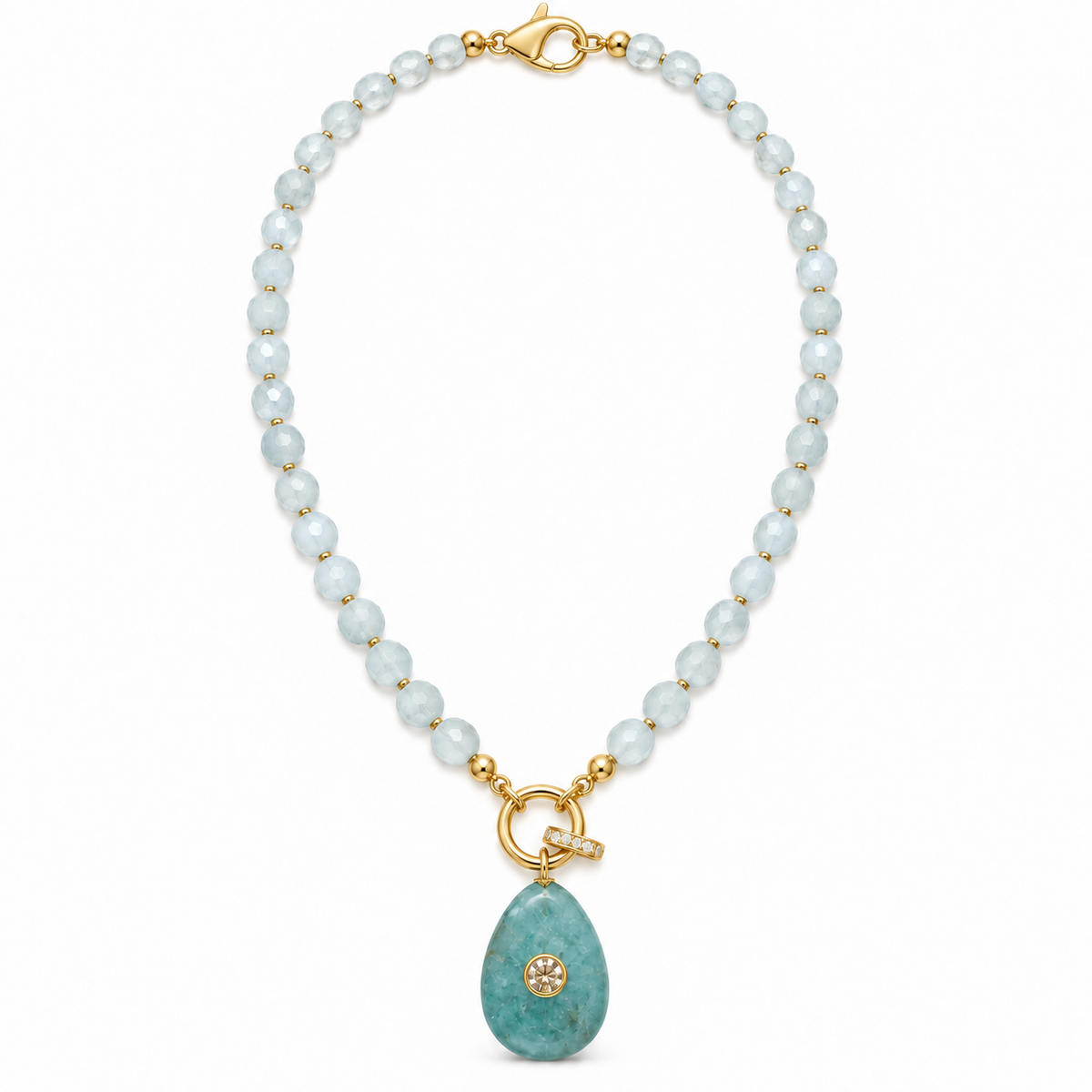 Aqua Cove Charm Necklace