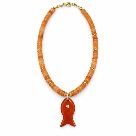 Jasper Cove Fish Necklace