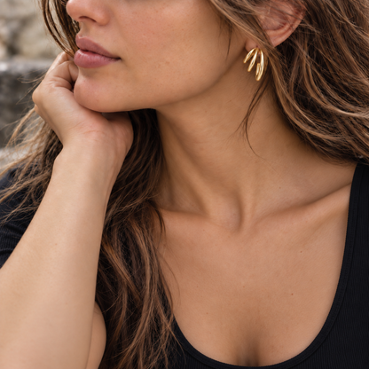 Triple Hoop Earrings