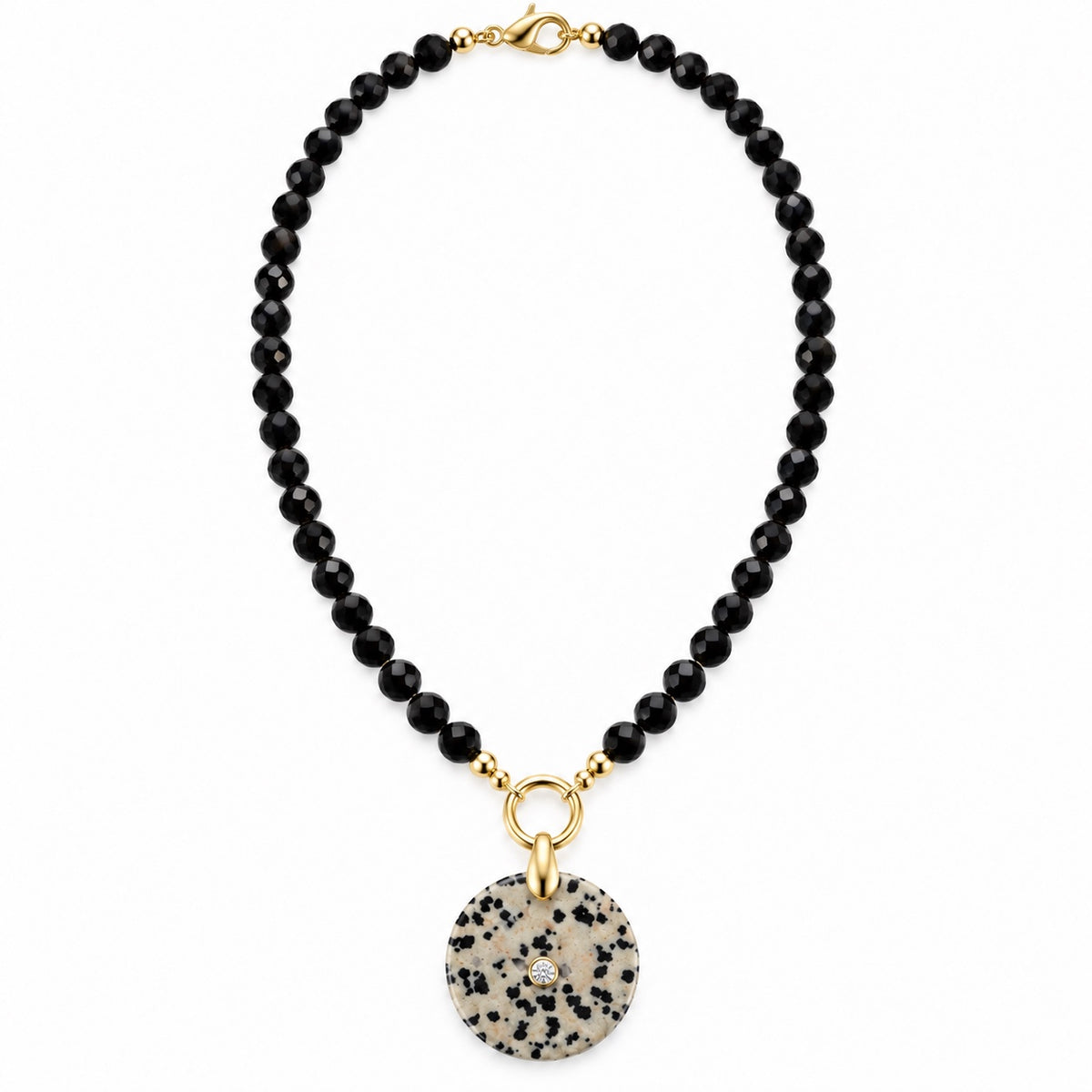 Mosaic Disc Necklace