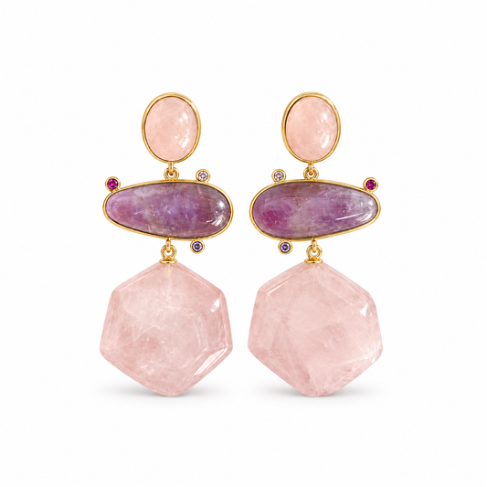 Violetta Gemstone Drop Earrings