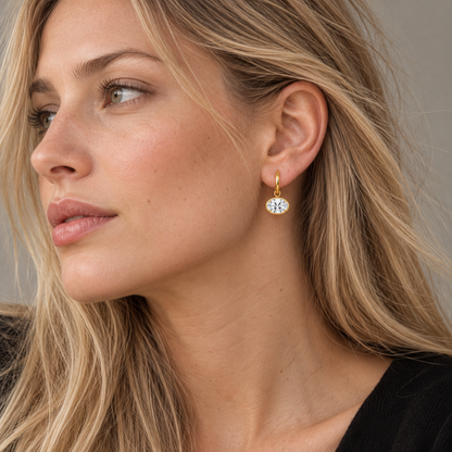 Marais Oval Drop Earrings