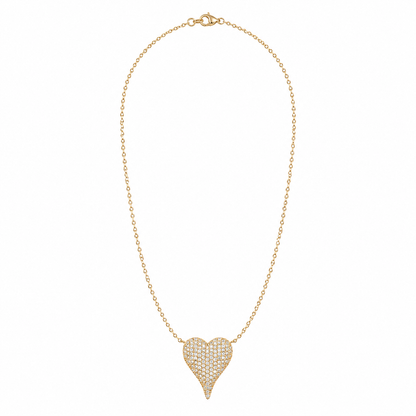 The Amore Pavé Heart Necklace