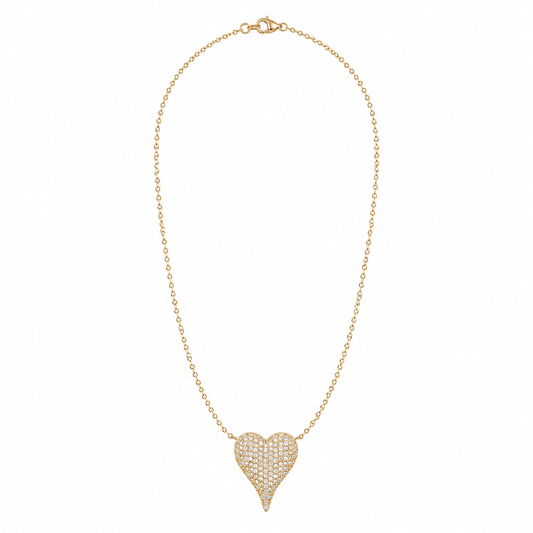 The Amore Pavé Heart Necklace