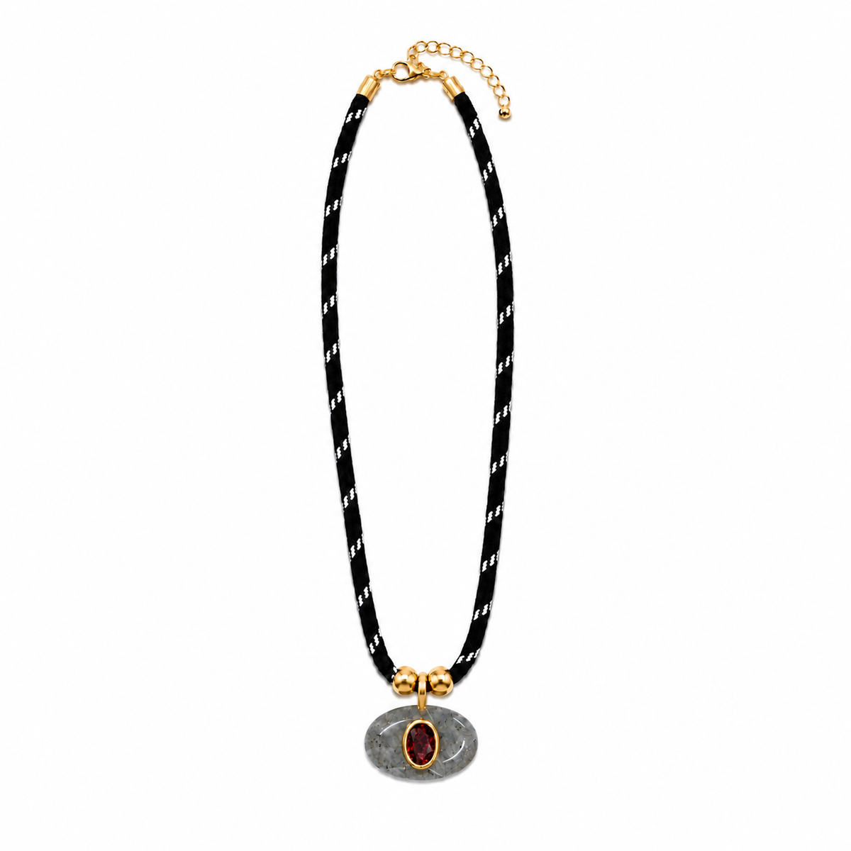 Vail Stone Cord Necklace