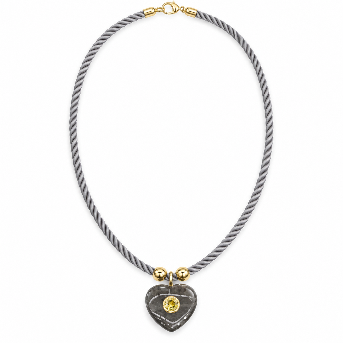 The Romy Heart Cord Necklace