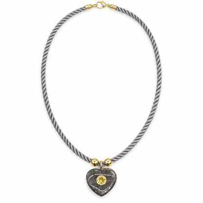 The Romy Heart Cord Necklace