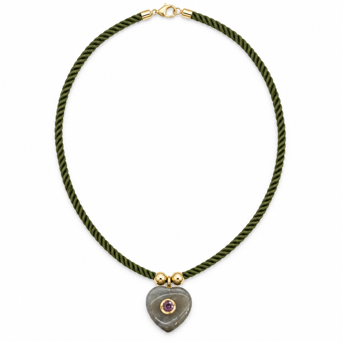 The Romy Heart Cord Necklace