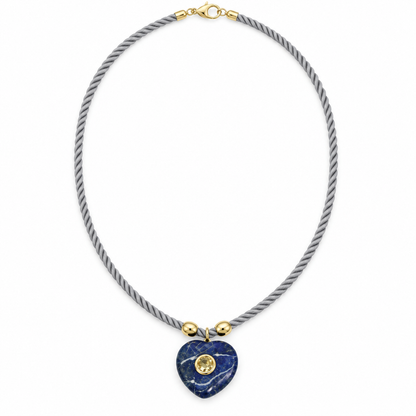 The Romy Heart Cord Necklace
