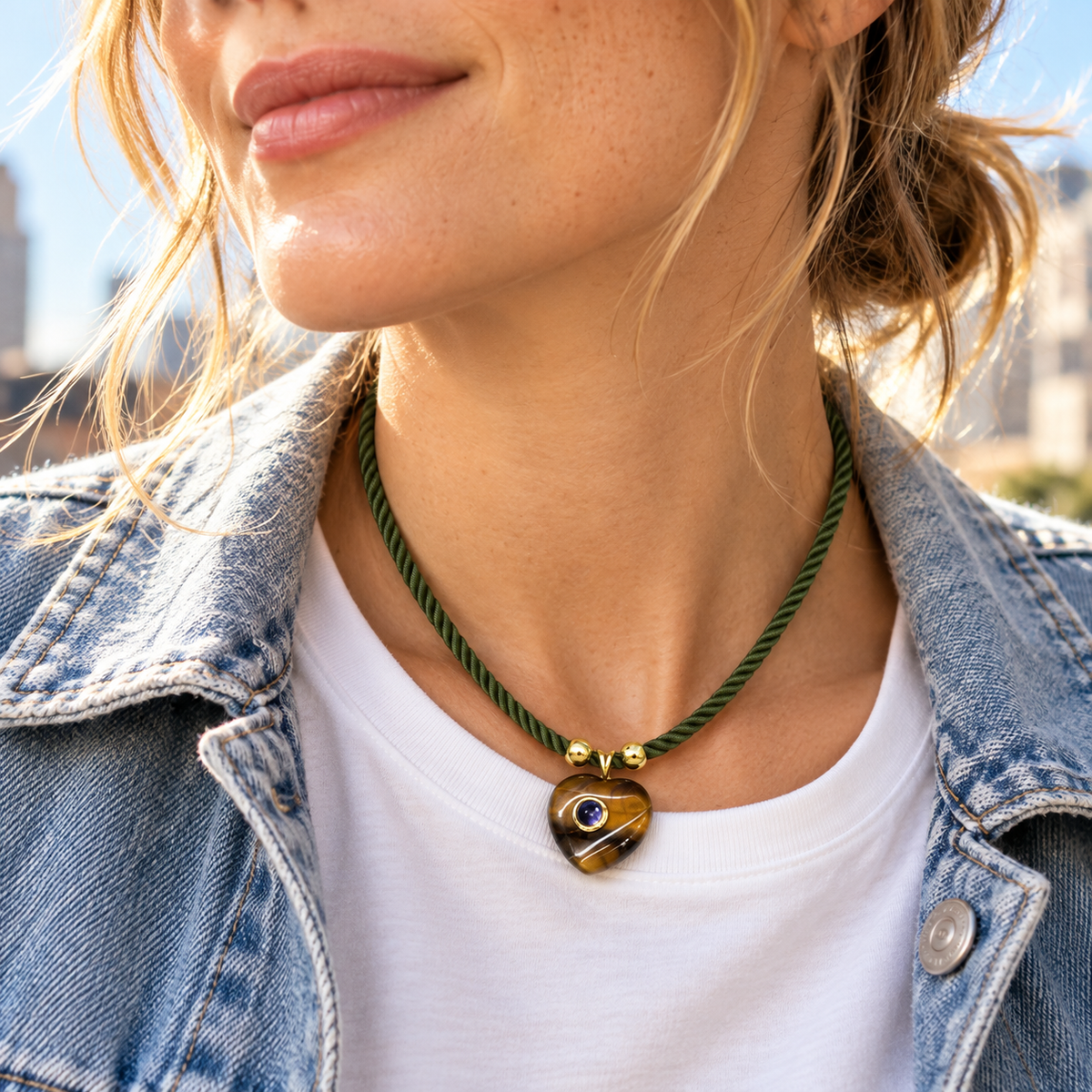 The Romy Heart Cord Necklace