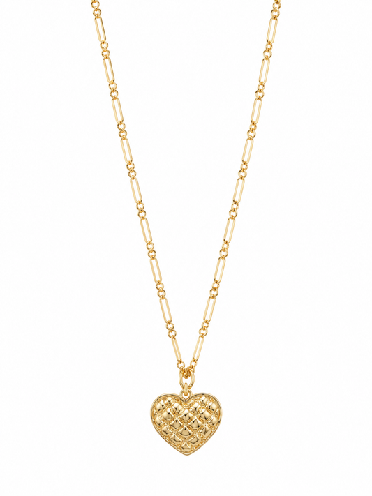Honeycomb Heart Necklace