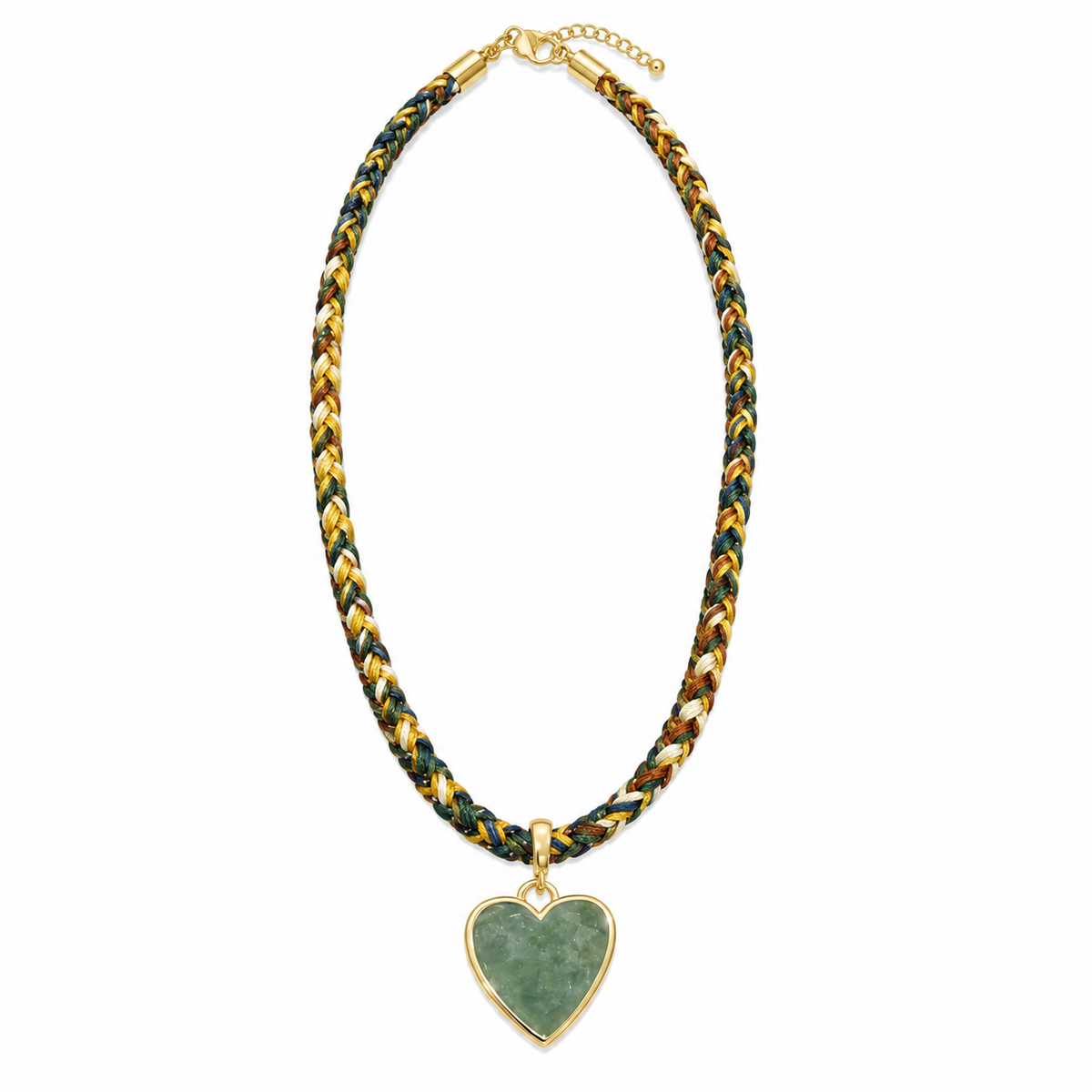 Woven Cord Heart Necklace