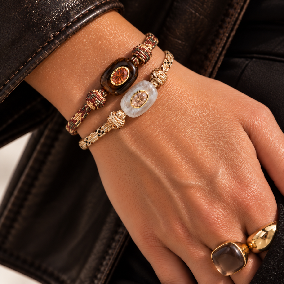 Gemstone Knot Bracelet
