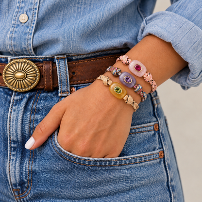Gemstone Knot Bracelet