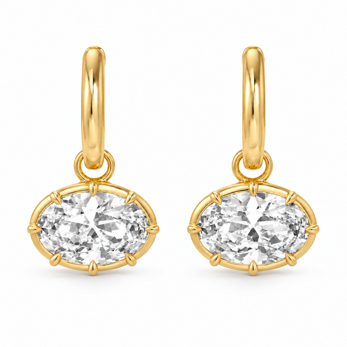Marais Oval Drop Earrings