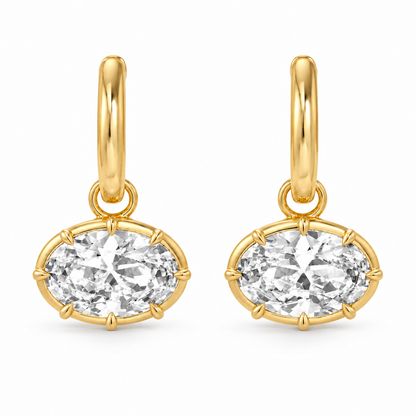 Marais Oval Drop Earrings