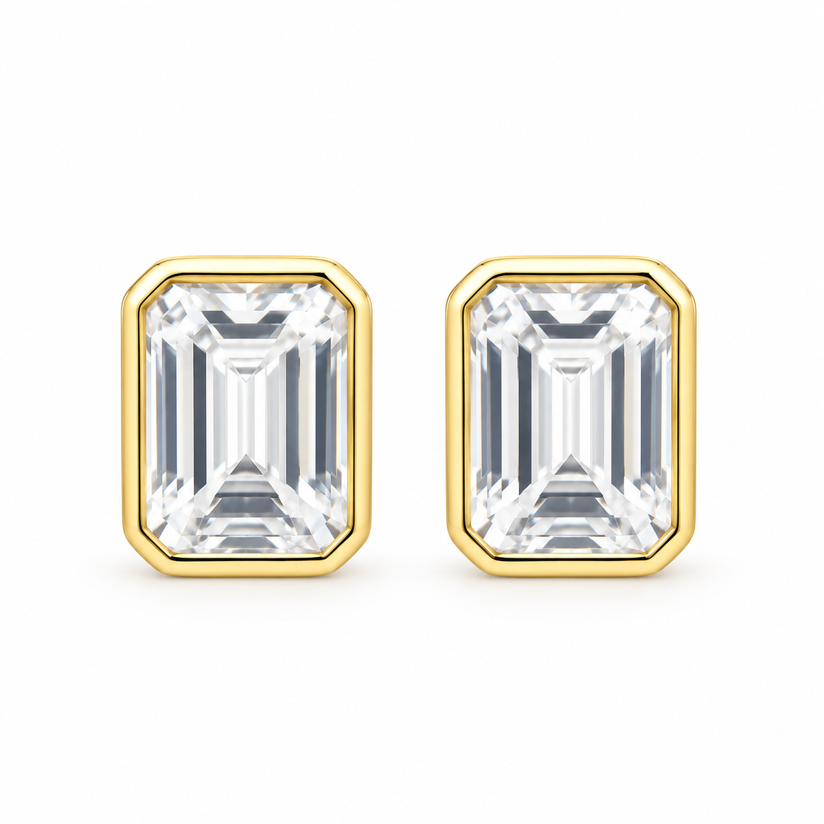 Sutton Emerald-Cut Studs