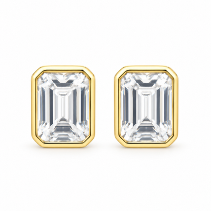 Sutton Emerald-Cut Studs