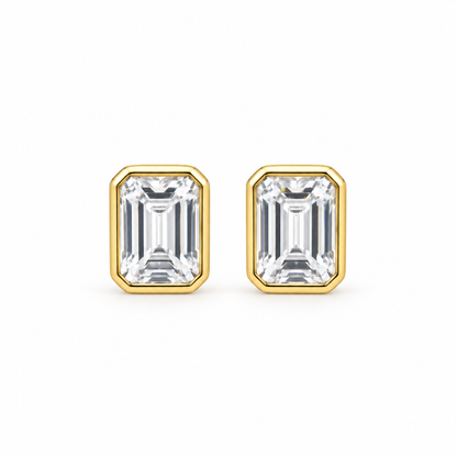 Sutton Emerald-Cut Studs