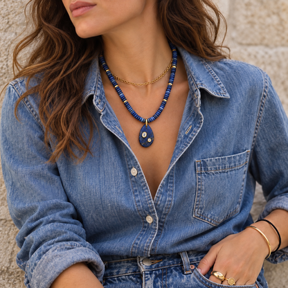 Celeste Lapis Necklace