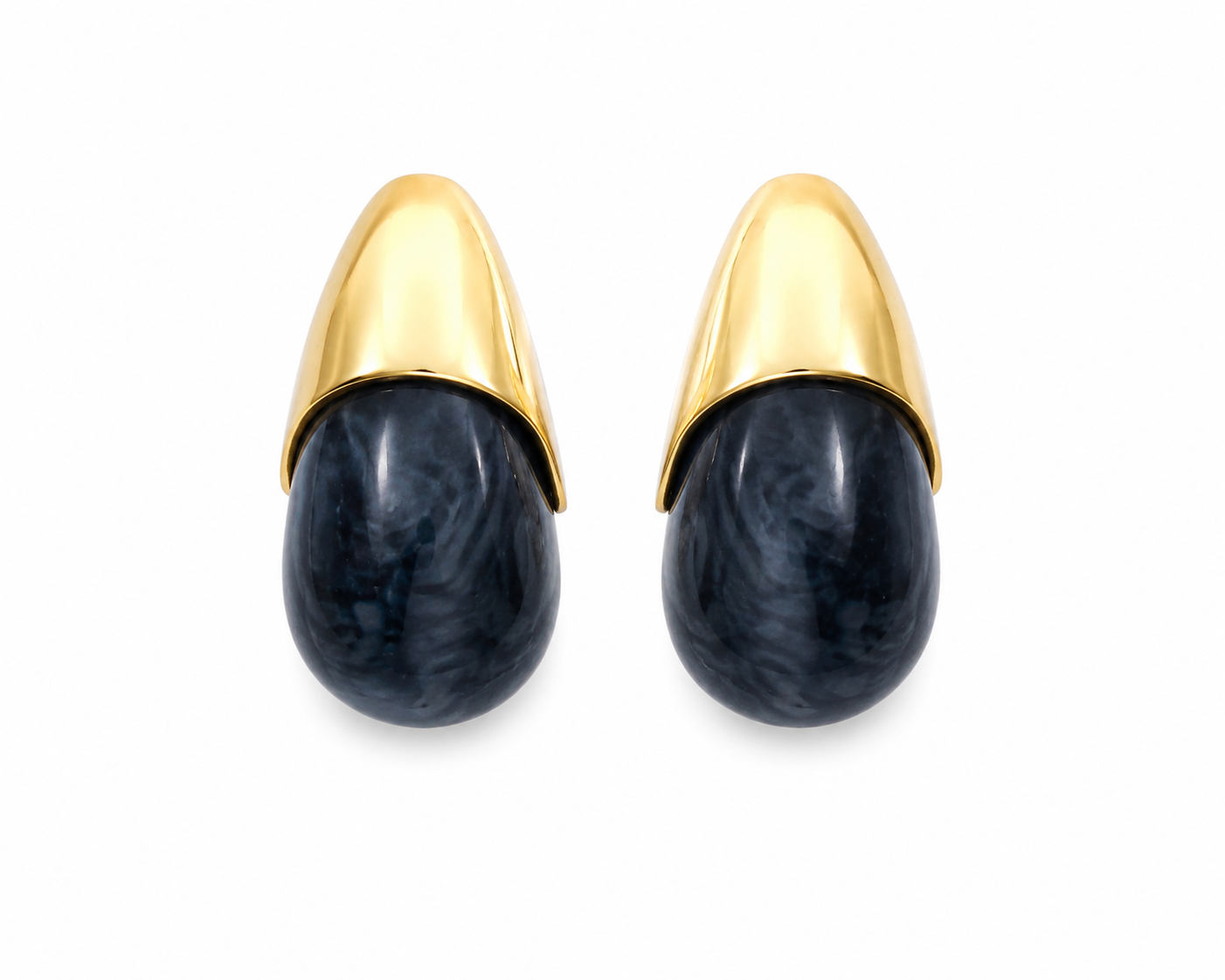 Midnight Pearl Drop Earrings