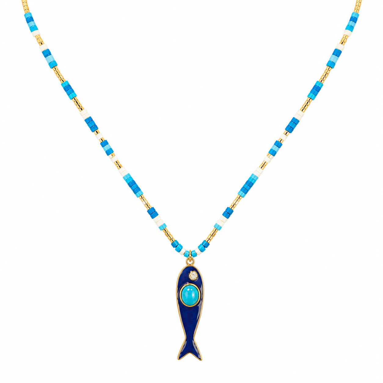 Azure Fish Necklace