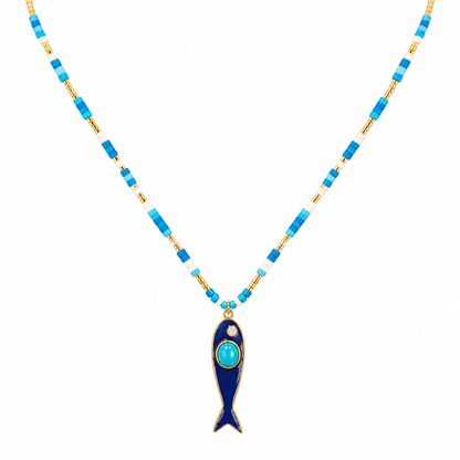 Azure Fish Necklace