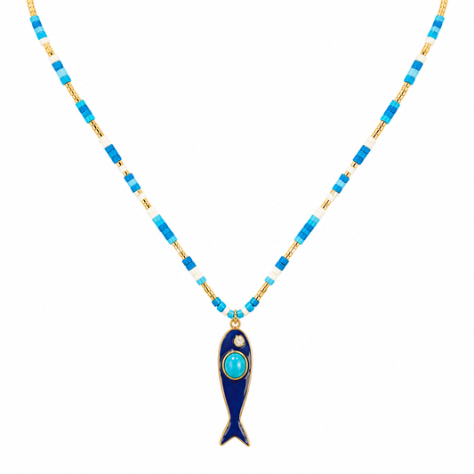 Azure Fish Necklace