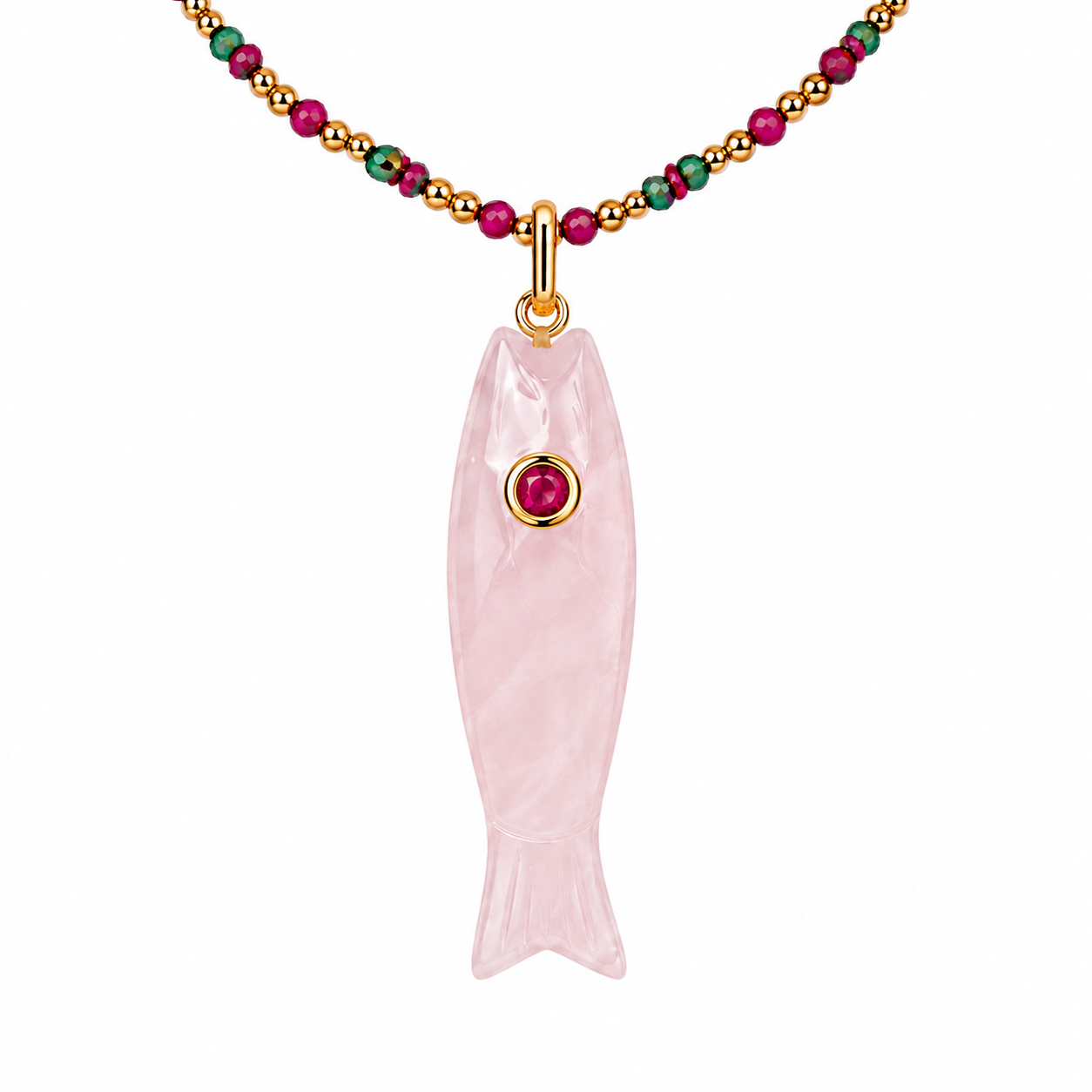 Rose Fish Necklace