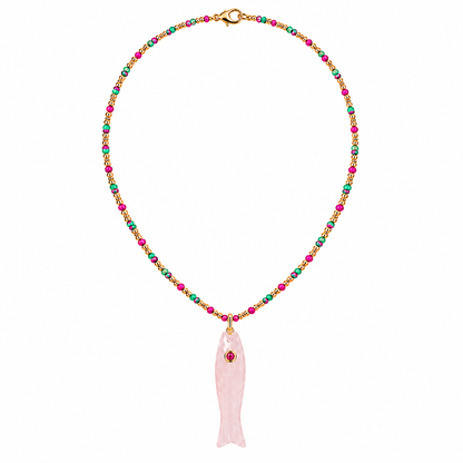 Rose Fish Necklace