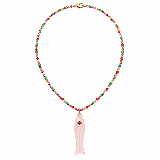 Rose Fish Necklace