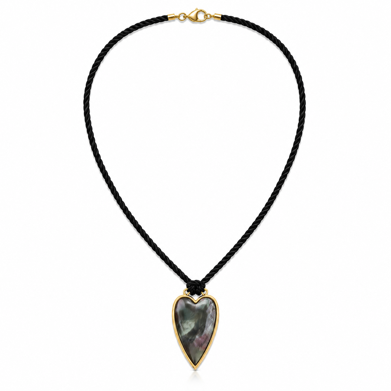 Eclipse Heart Cord Necklace