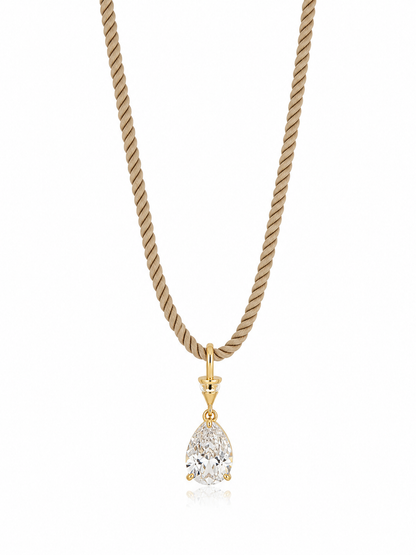 Dune Drop Cord Necklace