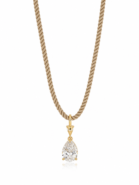 Dune Drop Cord Necklace