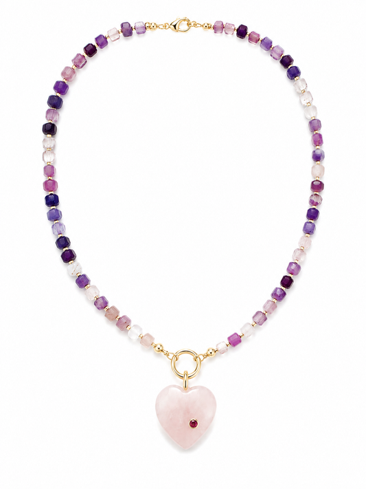 Lilac Love Convertible Beaded Necklace